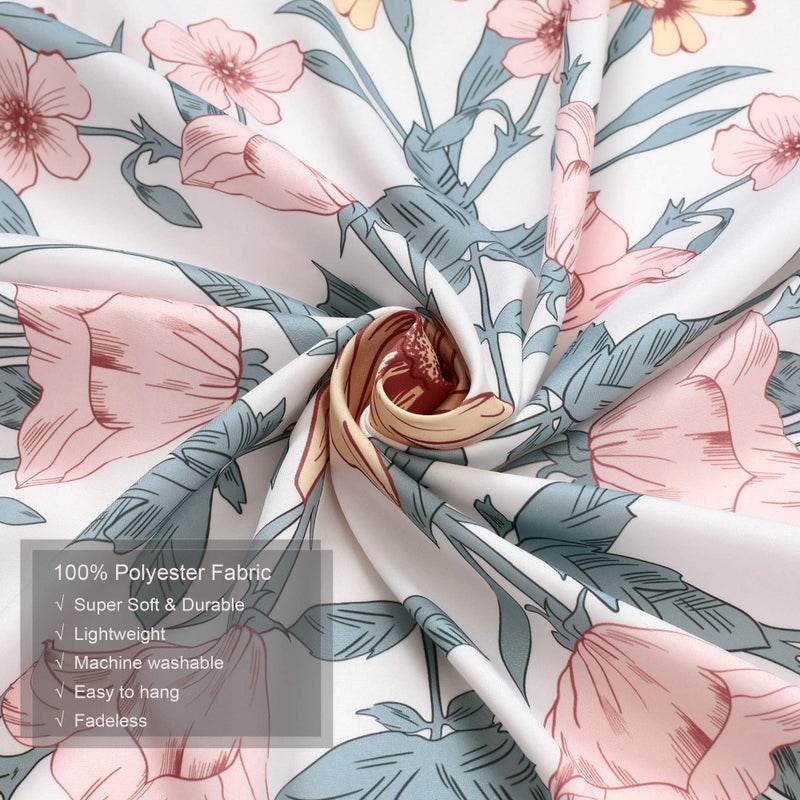 Simpkeely Mandala Floral Medallion Tapestry, Sketched Flower Plant Boho Wall Hanging, Bohemian Tapestries for Bedroom Living Room Dorm Home DÃ©cor 59.1 x 59.1 Inches (RosyBrown) - Image 5